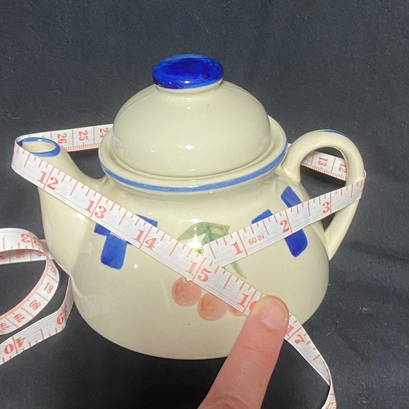 Tea pot Vintage 1970s hand painted - Picture 9 of 9